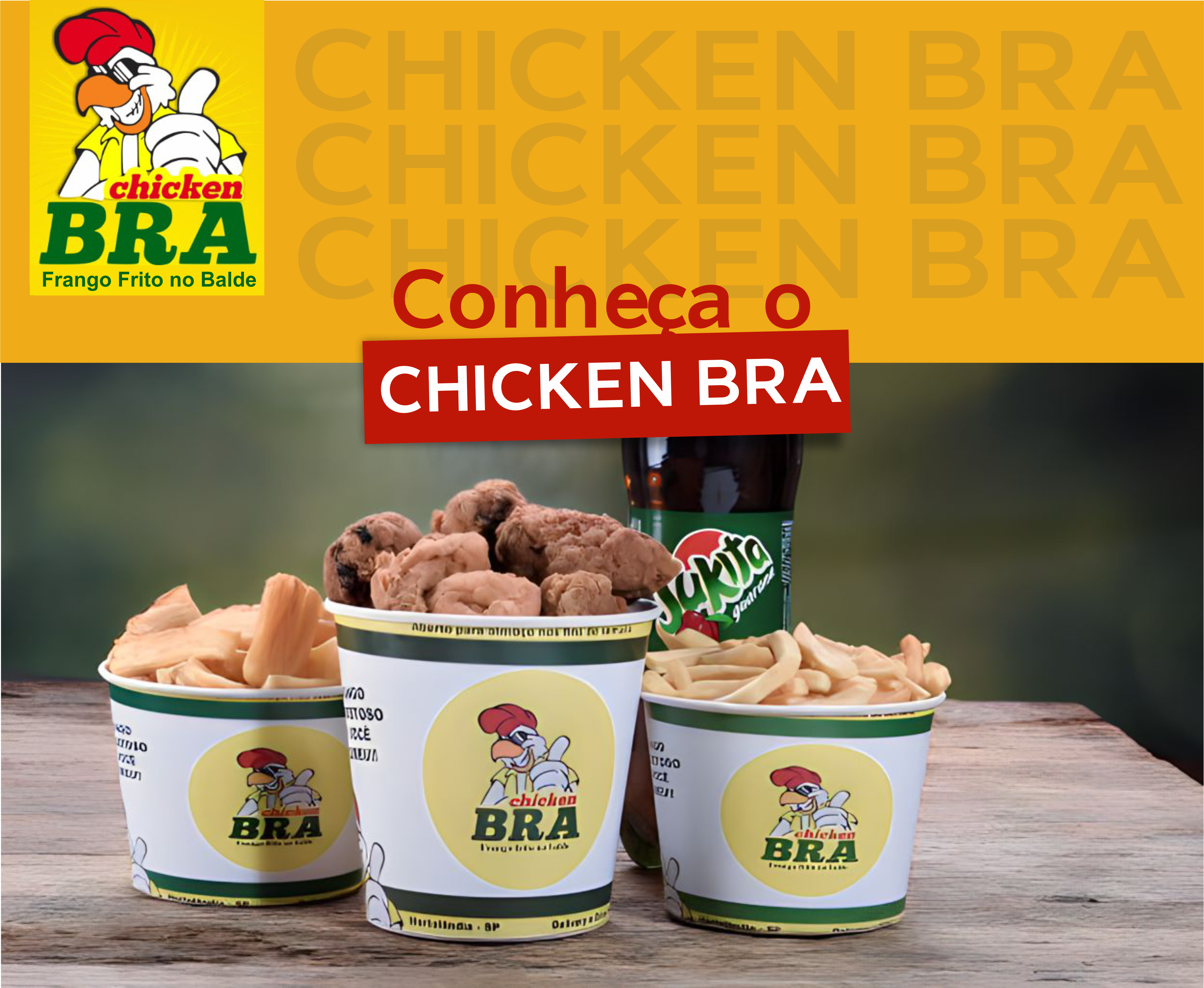 ChickenBra – Frango frito no balde